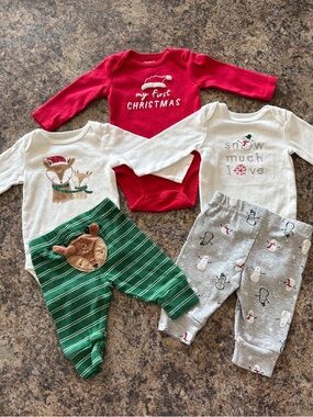 Carter's Holiday Outfits 3M